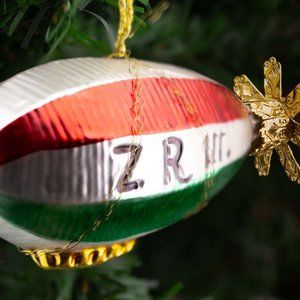 Blimp, Zeppelin , Vintage Old World Christmas Glass Ornament